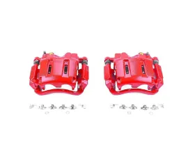 Power Stop Red Calipers w/Brackets - Pair Front Ford F-250 Super Duty 2005-2012