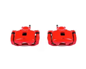 Power Stop Red Calipers w/Brackets - Pair Front Chrysler 200 2011-2014