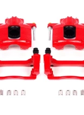 Power Stop Red Calipers w/Brackets - Pair Front Chrysler Town & Country 2008-2016                                     - S5044 - Image 2