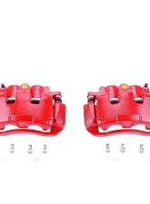 Power Stop Red Calipers w/Brackets - Pair Front Chrysler Aspen 2007-2009                                     - S5054 - Image 2