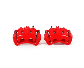 Power Stop Red Calipers w/Brackets - Pair Front Chevrolet Captiva Sport 2012-2015