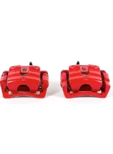 Power Stop Red Calipers w/Brackets - Pair Rear Cadillac CTS 2008-2014                                     - S5118 - Image 2