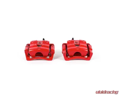 Power Stop Red Calipers w/Brackets - Pair Rear Cadillac CTS 2008-2014 - S5118