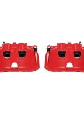 Power Stop Red Calipers w/Brackets - Pair Front Ford Expedition 2010-2017                                     - S5236 - Image 2