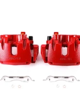 Power Stop Red Calipers w/Brackets - Pair Front Dodge Durango 2011-2017                                     - S5296A - Image 2