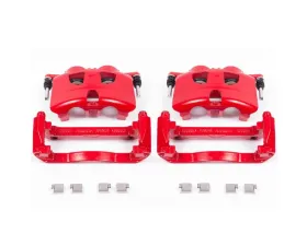 Power Stop Red Calipers w/Brackets - Pair Front Ford F-150 2012-2019