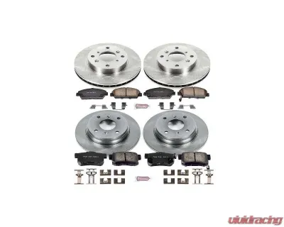 Power Stop Autospecialty Brake Kit Front & Rear Honda Prelude 1992-1996 - KOE1034