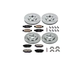 Power Stop Autospecialty Brake Kit Front & Rear Jaguar S-Type 2003-2004