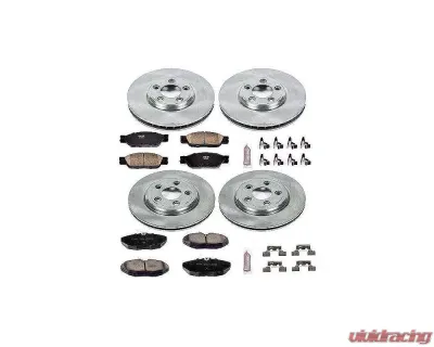 Power Stop Autospecialty Brake Kit Front & Rear Jaguar S-Type 2003-2004 - KOE1355