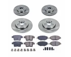 Power Stop Autospecialty Brake Kit Front & Rear Jaguar X-Type 2005-2008