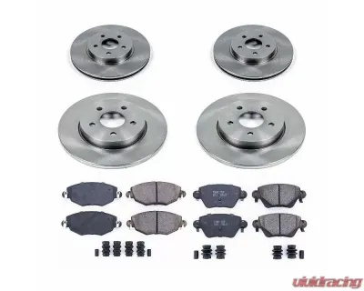 Power Stop Autospecialty Brake Kit Front & Rear Jaguar X-Type 2002-2005 - KOE1375