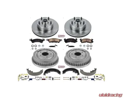Power Stop Autospecialty Brake Kit Front & Rear Oldsmobile Cutless Supreme 1971-1972 - KOE15055DK