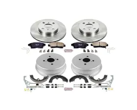 Power Stop Autospecialty Brake Kit Front & Rear Toyota Corolla 1993-1997
