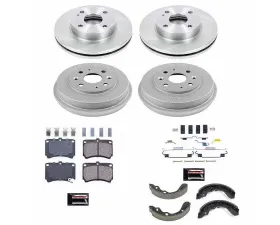Power Stop Autospecialty Brake Kit Front & Rear Ford Escort 1993-1996