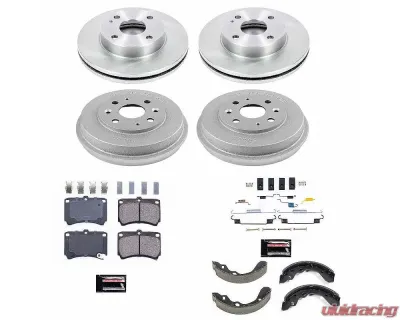 Power Stop Autospecialty Brake Kit Front & Rear Ford Escort 1993-1996 - KOE15442DK