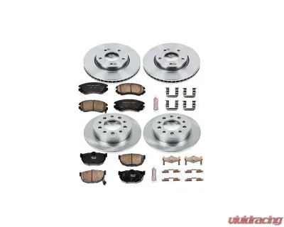Power Stop Autospecialty Brake Kit Front & Rear Hyundai Tiburon 2003-2008 - KOE166