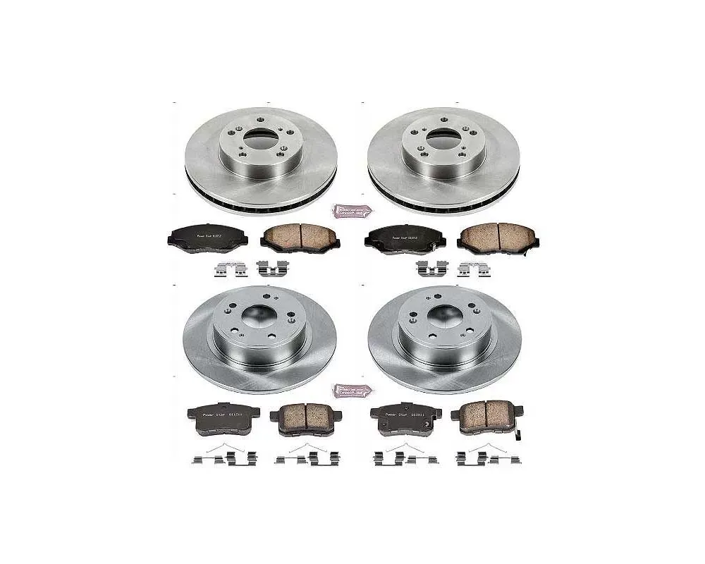 Power Stop Autospecialty Brake Kit Front & Rear Honda Accord 2008-2010 - KOE2744