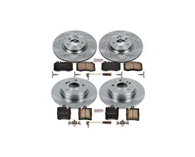 Power Stop Autospecialty Brake Kit Front & Rear Mercedes-Benz C230 2004