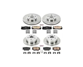 Power Stop Autospecialty Brake Kit Front & Rear Lexus ES350 2007-2012
