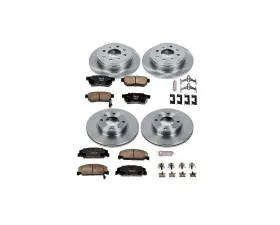 Power Stop Autospecialty Brake Kit Front & Rear Honda CRX 1989