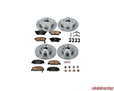 Power Stop Autospecialty Brake Kit Front & Rear Honda CRX 1989 - KOE399