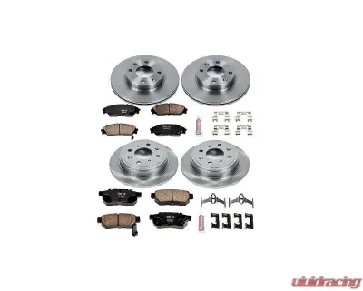 Power Stop Autospecialty Brake Kit Front & Rear Honda CRX 1990-1991 - KOE403