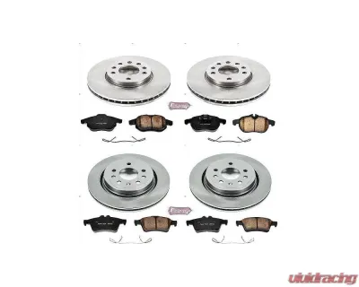 Power Stop Autospecialty Brake Kit Front & Rear Saab 44077 2006-2007 - KOE4054