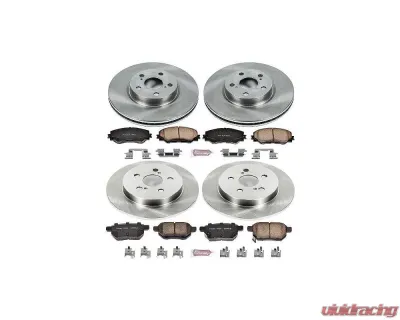Power Stop Autospecialty Brake Kit Front & Rear Pontiac Vibe 2009-2010 - KOE4140