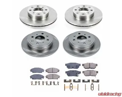 Power Stop Autospecialty Brake Kit Front & Rear Honda Prelude 1988-1990 - KOE4217