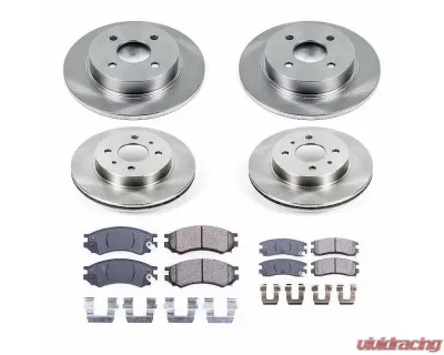 Power Stop Autospecialty Brake Kit Front & Rear Saturn SC1 1996-1998 - KOE4378
