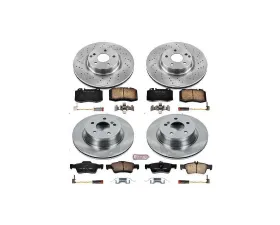 Power Stop Autospecialty Brake Kit Front & Rear Mercedes-Benz E350 2007-2009