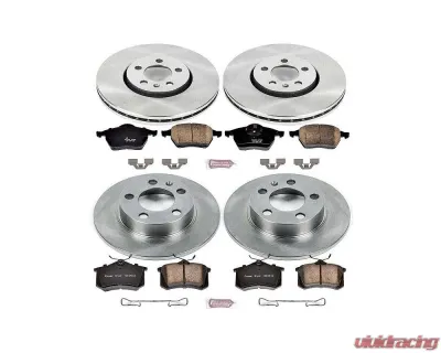 Power Stop Autospecialty Brake Kit Front & Rear Volkswagen Golf 1999 - KOE5404