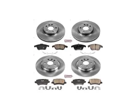 Power Stop Autospecialty Brake Kit Front & Rear Volvo S60 2011-2014