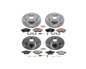 Power Stop Autospecialty Brake Kit Front & Rear Mercedes-Benz C250 2012-2015