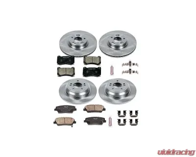 Power Stop Autospecialty Brake Kit Front & Rear Hyundai Genesis 2009 - KOE5844