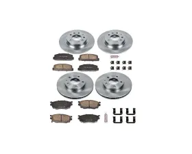 Power Stop Autospecialty Brake Kit Front & Rear Mazda Protege 2003