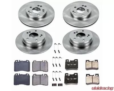 Power Stop Autospecialty Brake Kit Front & Rear Mercedes-Benz 300CE 1990-1993 - KOE6465