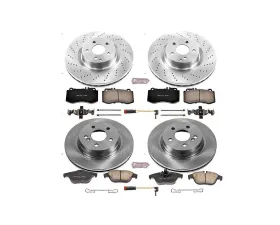 Power Stop Autospecialty Brake Kit Front & Rear Mercedes-Benz E350 2013-2014
