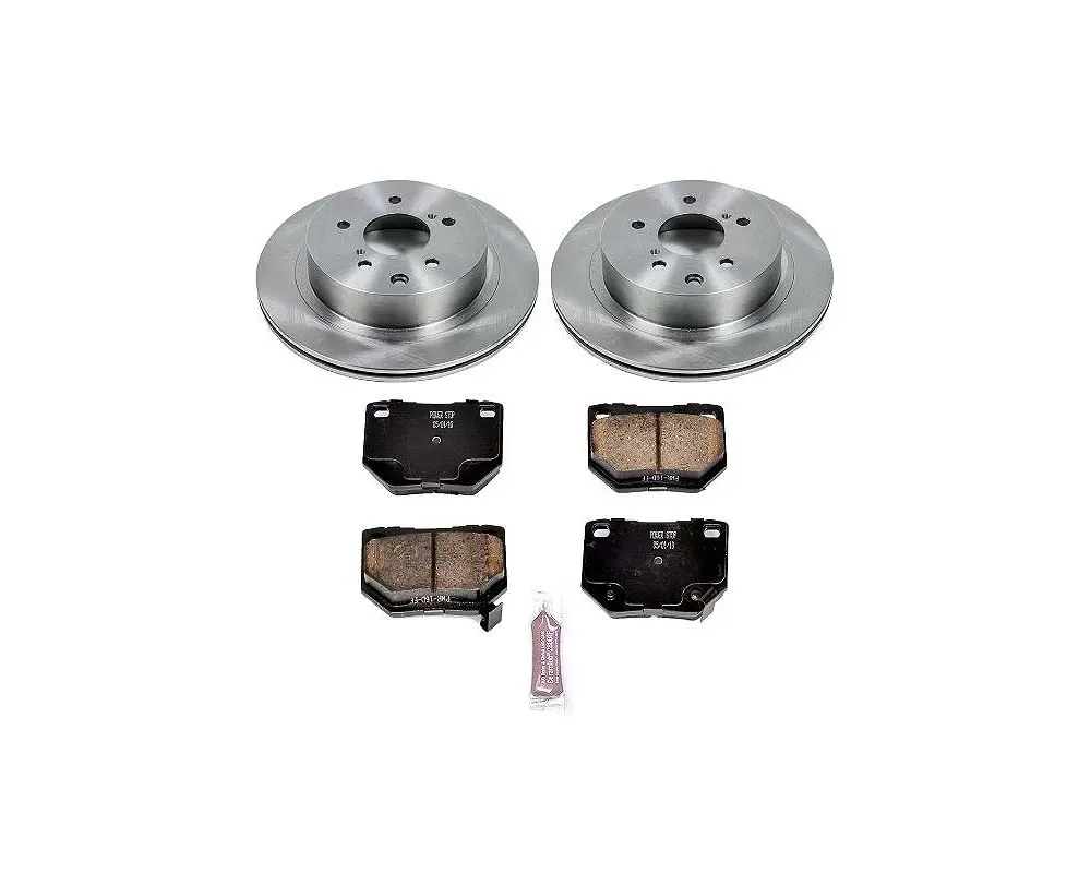 Power Stop Autospecialty Brake Kit Rear Nissan 300ZX 1989
