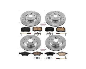 Power Stop Autospecialty Brake Kit Front & Rear Mercedes-Benz SL500 2003