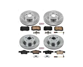 Power Stop Autospecialty Brake Kit Front & Rear Mercedes-Benz E550 2007-2009