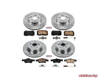 Power Stop Autospecialty Brake Kit Front & Rear Mercedes-Benz E550 2007-2009 - KOE6753