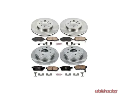 Power Stop Autospecialty Brake Kit Front & Rear Honda Civic 1999-2000 - KOE691