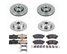 Power Stop Autospecialty Brake Kit Front & Rear Lexus IS350 2014-2015