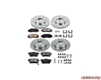 Power Stop Autospecialty Brake Kit Front & Rear Honda Prelude 1997-2001 - KOE706