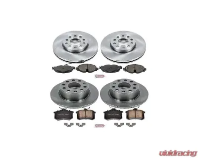 Power Stop Autospecialty Brake Kit Front & Rear Volkswagen Golf 2015-2016 - KOE7109