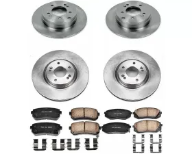 Power Stop Autospecialty Brake Kit Front & Rear Kia Cadenza 2014-2016