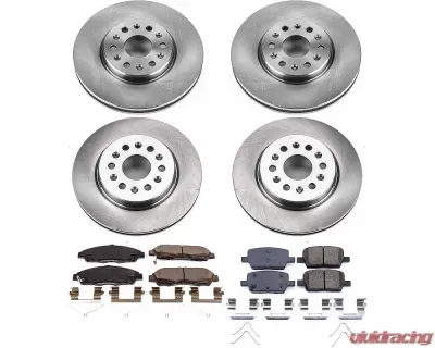 Power Stop Autospecialty Brake Kit Front & Rear GMC Acadia 2017-2018 - KOE7410