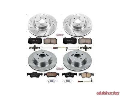 Power Stop Autospecialty Brake Kit Front & Rear Mercedes-Benz E350 2010-2016 - KOE7615