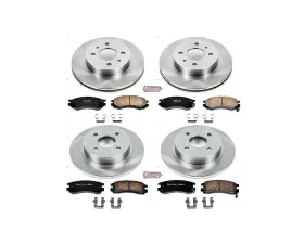 Power Stop Autospecialty Brake Kit Front & Rear Saturn SC 1991-1992